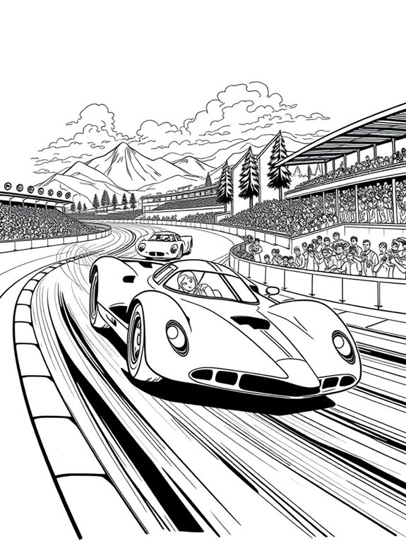 speed racer coloring page