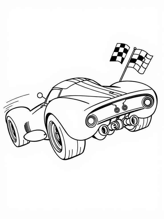 speed racer coloring page