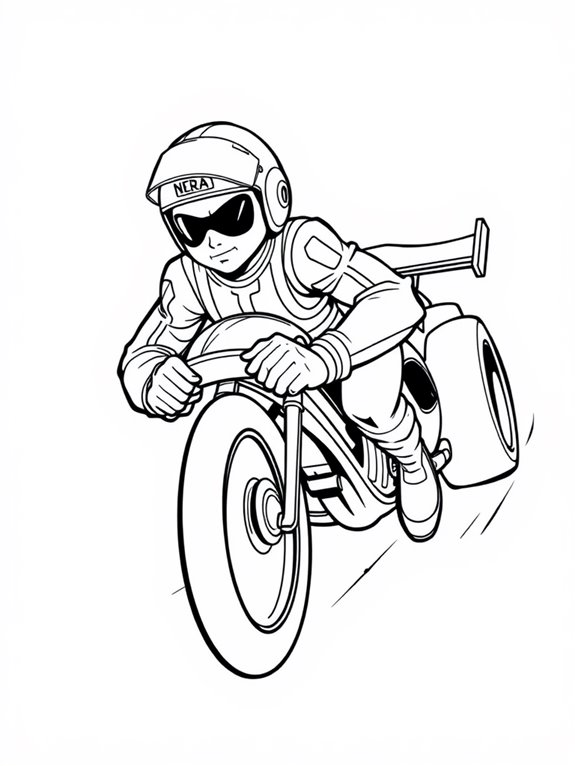 speed racer coloring page