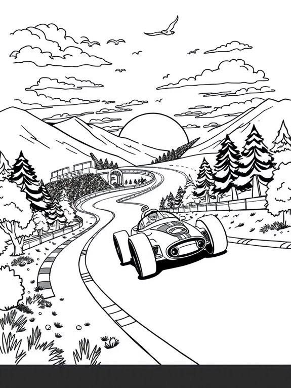 speed racer coloring page