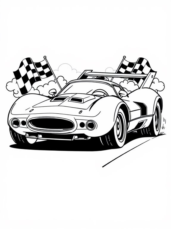 speed racer coloring page