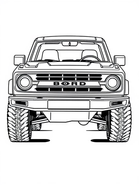 sporty ford bronco design