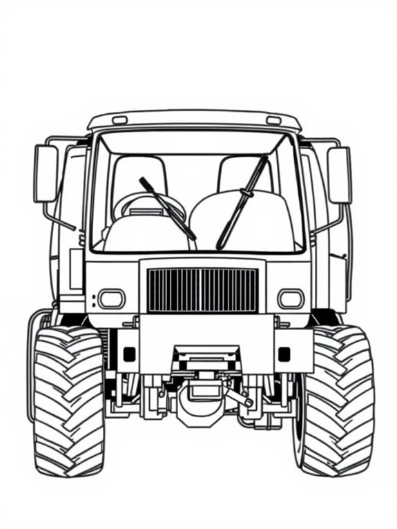 street sweeper truck illustration