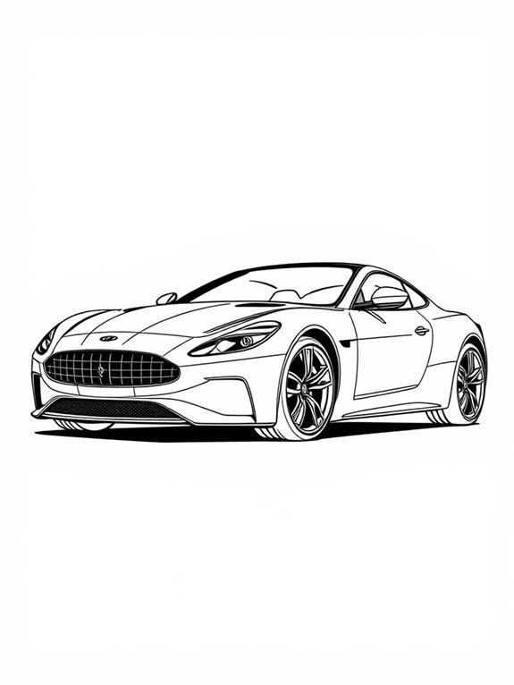 stylish sports car illustration