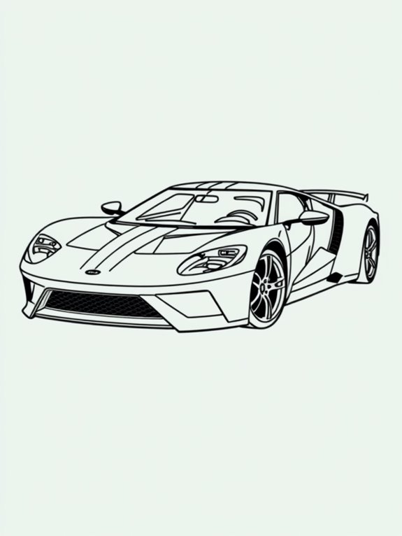 stylized ford gt design