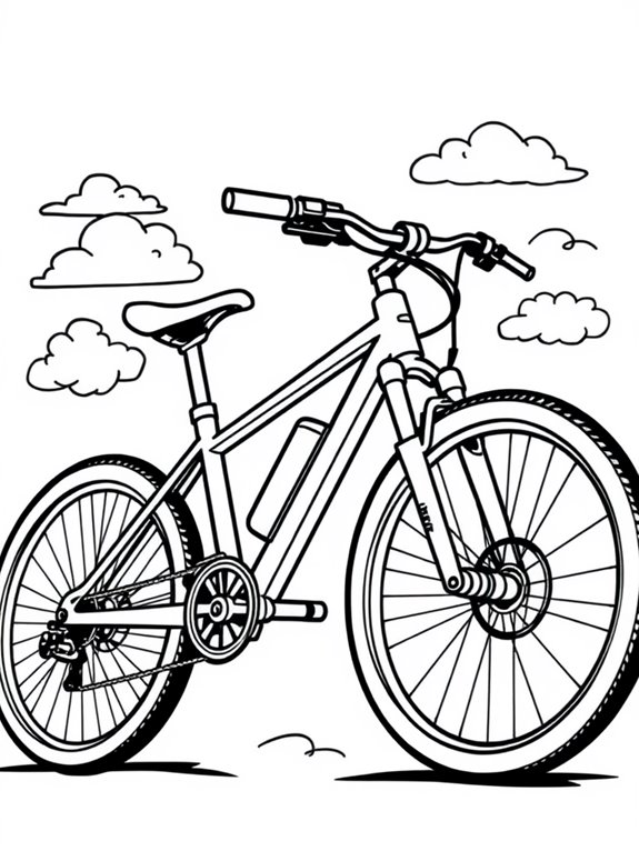 stylized hybrid bike design