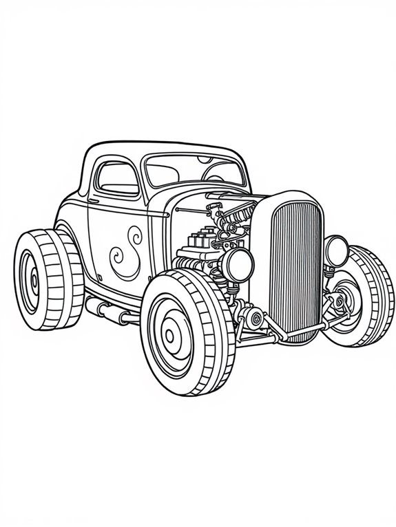 stylized rat rod patterns