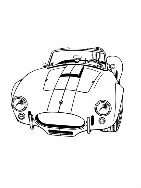 stylized shelby cobra art