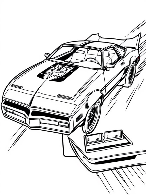 superhero knight rider coloring page