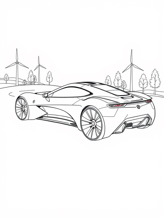 sustainable vehicle design illustration