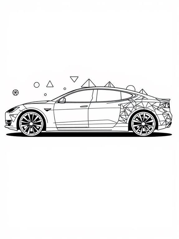 tesla model s design art