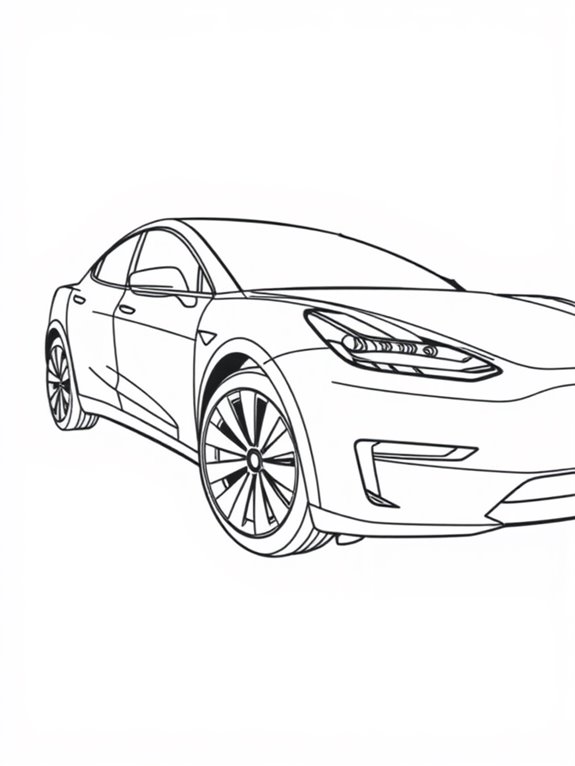 tesla model y art