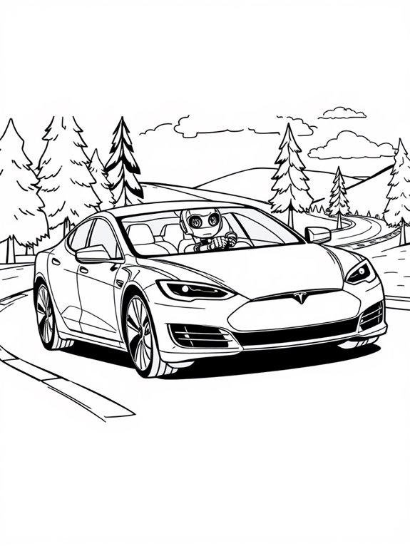 tesla robot driver fun