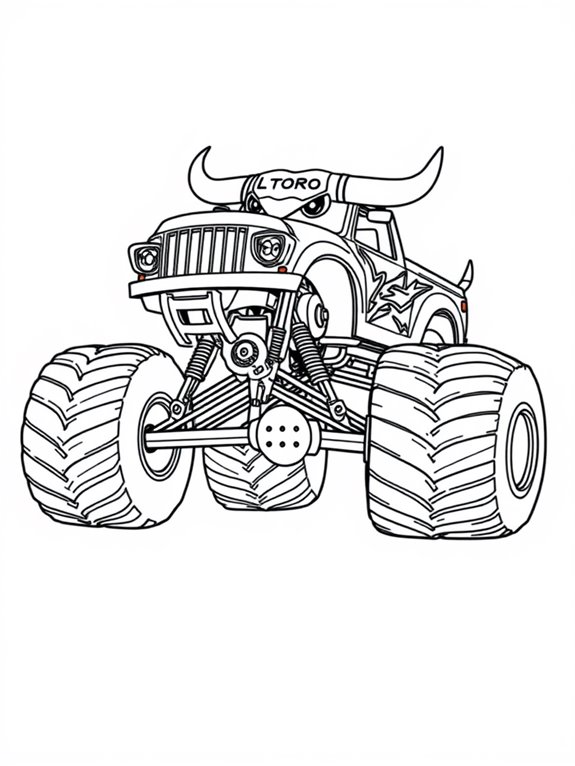 toro loco coloring page