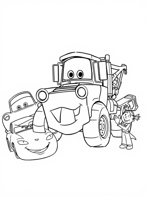 tow mater and friends