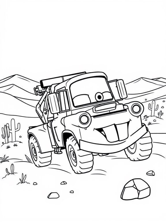 tow mater in desert