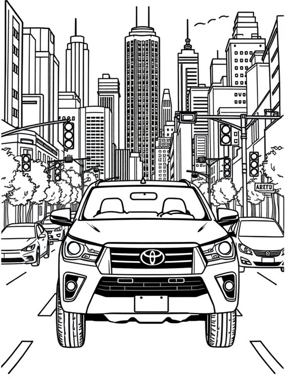 toyota hilux city driving