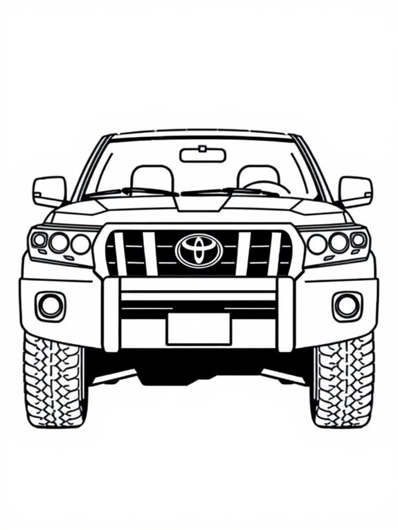 toyota land cruiser silhouette