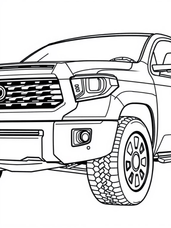 toyota tundra coloring page