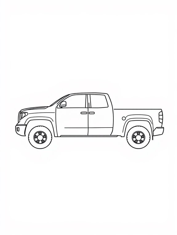 toyota tundra coloring page