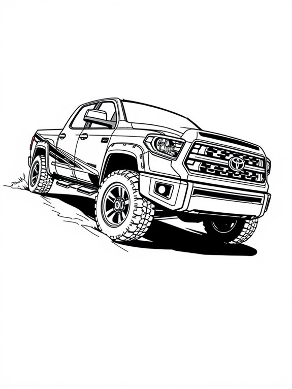 toyota tundra racing coloring