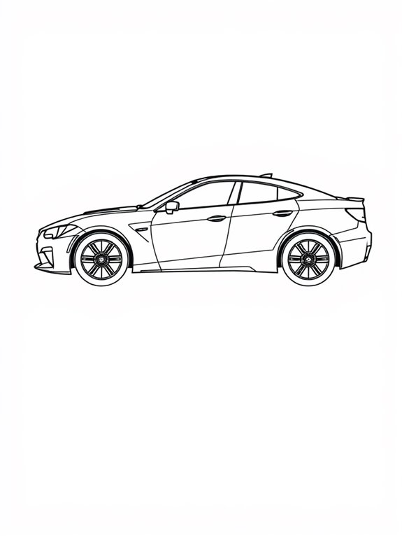 transformers sedan coloring page