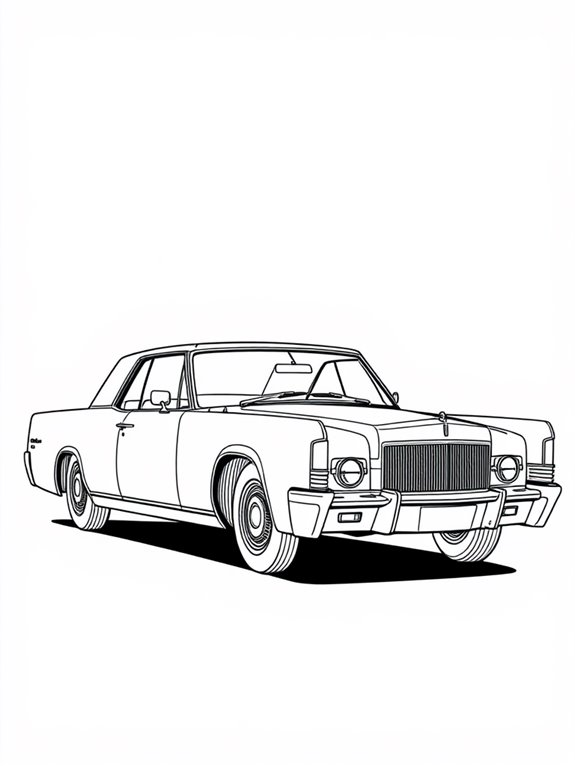 vintage lincoln continental art