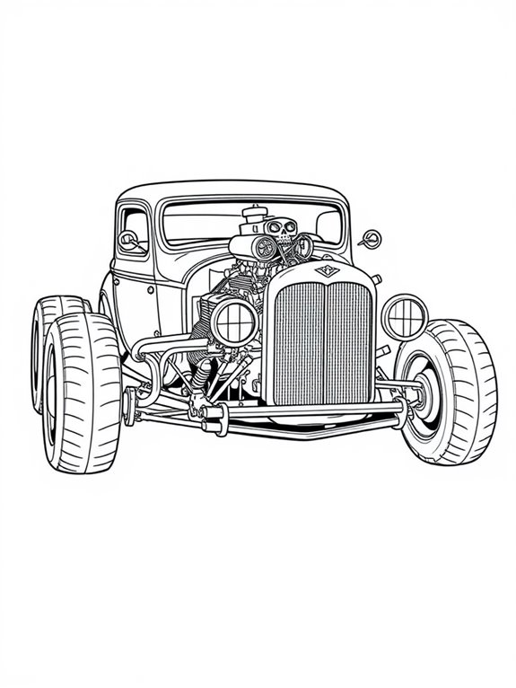 vintage rat rod design