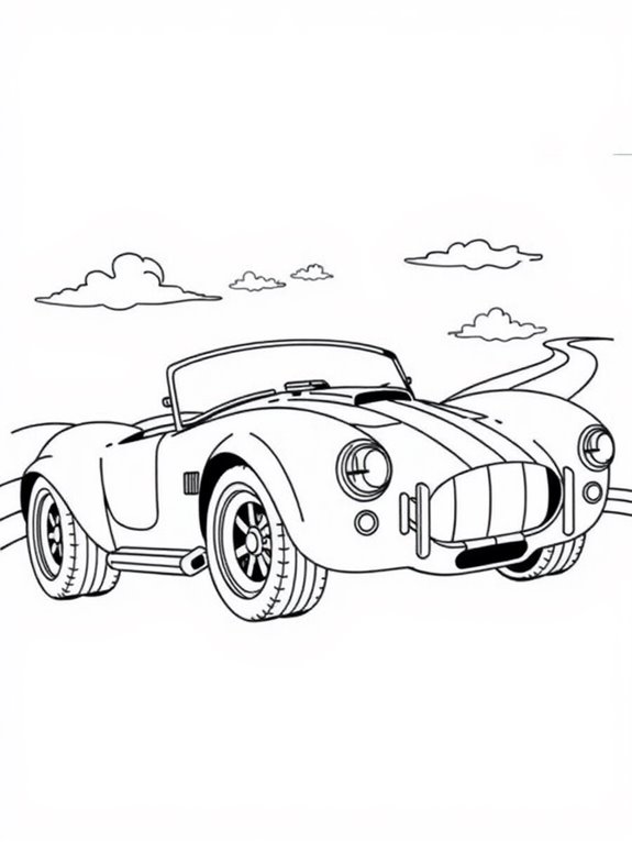 vintage shelby cobra design