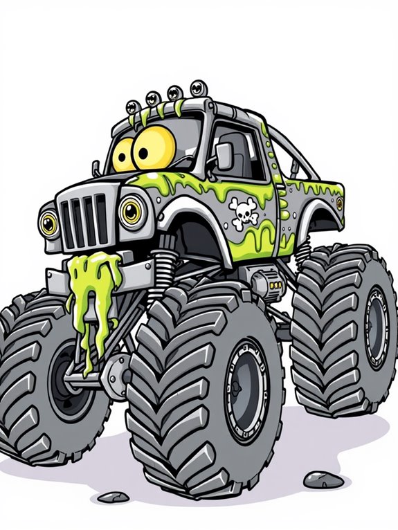 zombie monster truck art